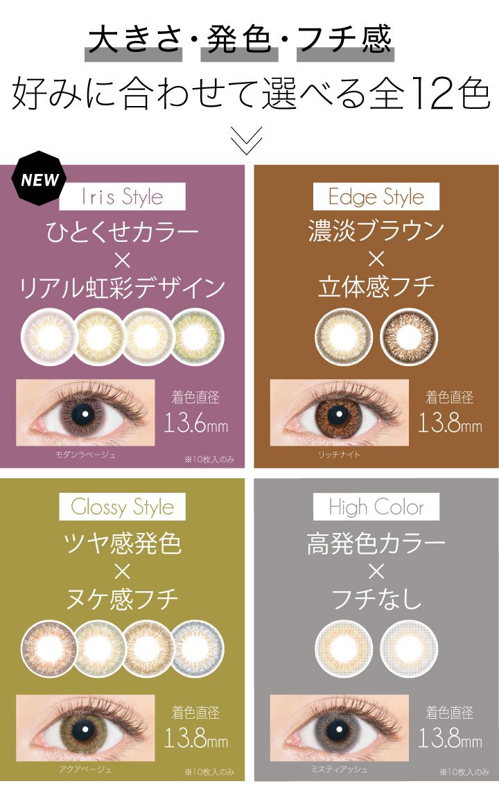 EverColor 1day LUQUAGE [Colored Contact Lenses/One-Day/With or Without Prescription/30 Lenses]
