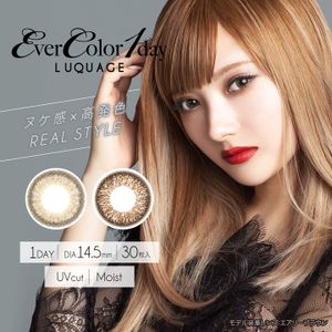 EverColor 1day LUQUAGE [Colored Contact Lenses/One-Day/With or Without Prescription/30 Lenses]