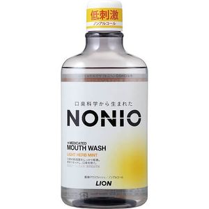 ライオン NONIO マウスウォッシュ ノンアルコール ライトハーブミント 600ml 洗口液 [医薬部外品]