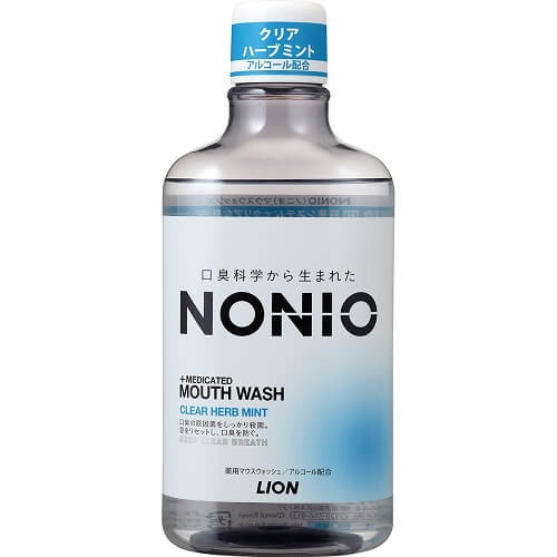 獅王 Lion NONIO 漱口水 透明香草薄荷 600ml 漱口水 [醫藥部外品]