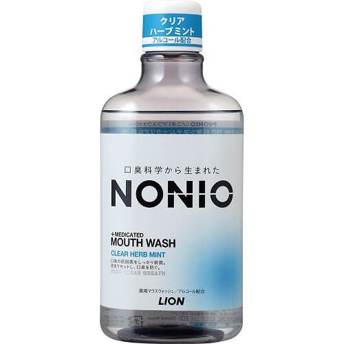 Lion NONIO mouthwash clear herb mint 600ml mouthwash [quasi-drugs]