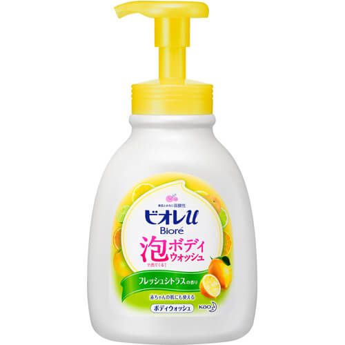 Body Wash fresh citrus scent pump to come out in the Biore u foam