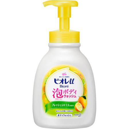 비오레u 거품으로 나오는 바디워시 프레시 시트러스 향 펌프형