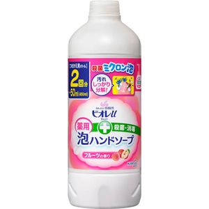 비오레 u 거품 ​​핸드 비누 과일 향 리필 450ml