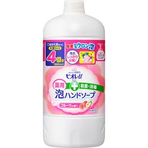 비오레 u 거품 ​​핸드 비누 과일 향 리필 800ml
