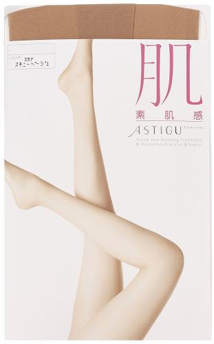 ATSUGI厚木 ATSUGI（厚木）ASTIGU（Asutigu）絲襪（皮膚皮膚感覺）瘦米色L-LL