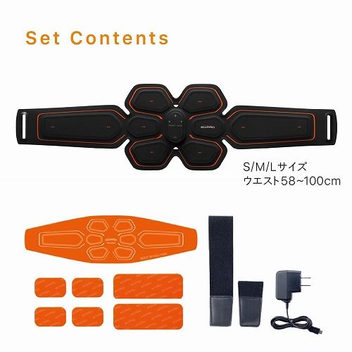 SIXPAD (Six pad) Abs Belt (Abuzuberuto) S / M / L size (waist 58 