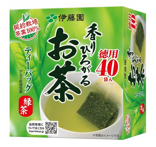 伊藤園 綠茶袋40袋香味蔓延