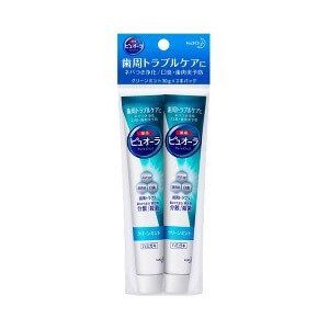 Kao Pyuora Medicated Toothpaste Clean Mint [30 g × 2 Tubes] ｜ DOKODEMO