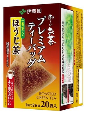含聯繫〜Iocha優質茶葉袋最好的茶烤綠茶（20包件）