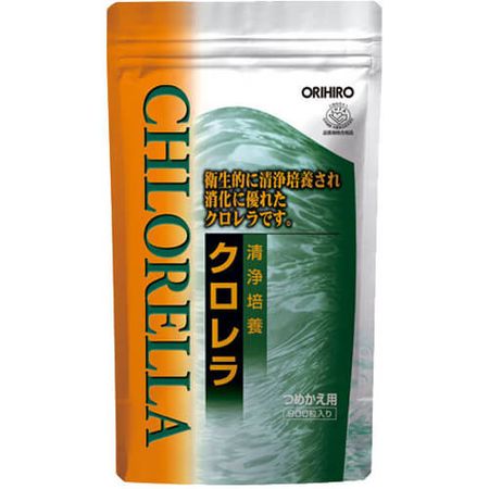 ORIHIRO Clean Cultured Chlorella Refill 900 Tablets