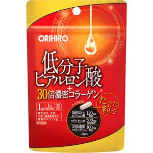 Orihiro low-molecular-weight hyaluronic acid + 30 times dense collagen 30 tablets