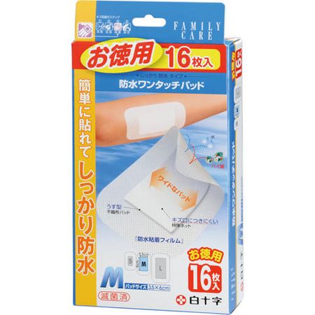 FC（家庭护理）防水一触式护垫，超值装，中号，16片
