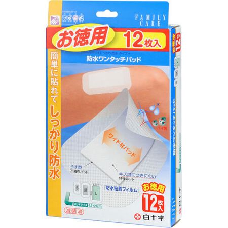 FC(家庭护理)防水一触式护垫,超值装,大尺寸,12片