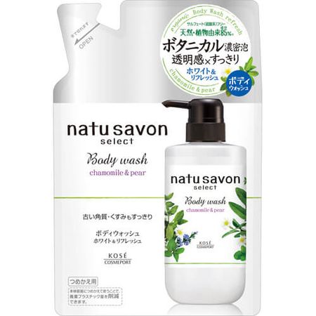 Softymo Natu Savon Select 白色沐浴露清爽补充装 360ml