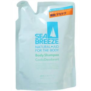 Sea Breeze Body Shampoo Cool & Deodorant (400ml, Refill)