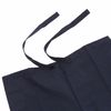 High-quality pongee woven samue, navy blue, L