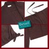 High-quality pongee woven work clothes, Tomoe Cat, brown, LL size