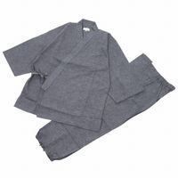 Premium Tsumugi Weave Samue - Gray (XL)