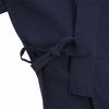 High-quality pongee woven samue, navy blue, L