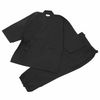 High-quality Tsumugi-woven Samue, Sakura, Black, M