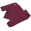 High-quality pongee woven work clothes, dark red, M