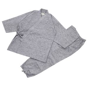 豪华春亚纺编织和尚的工作服浅灰色M