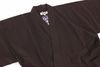 Soft plain weave work clothes, crescent moon houndstooth (brown) LL