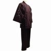 Soft plain weave work clothes with dragonfly pattern on sleeve (brown) LL