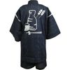 Shijira-woven Jinbei Tokkuri (Black) M