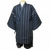 Shijira-woven Jinbei, Gray Stripe, LL