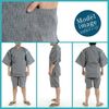 Shijira-woven Jinbei, light gray, M