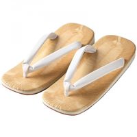 Traditional Japanese Setta Sandals (White Tatami, Amber Rubber Sole) – Size LL