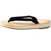 Geta sandals, tatami-soled (black), L