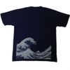 メンズTシャツ 波(紺)M