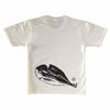 メンズTシャツ 魚拓・鯵の開き(白)M