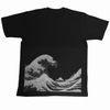 メンズTシャツ 波 黒 M