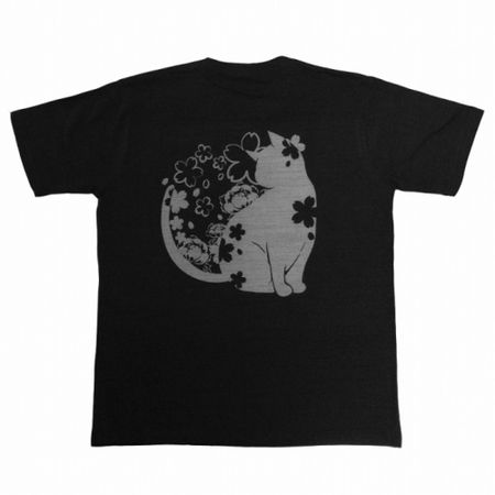 メンズTシャツ かまわぬ 黒 L