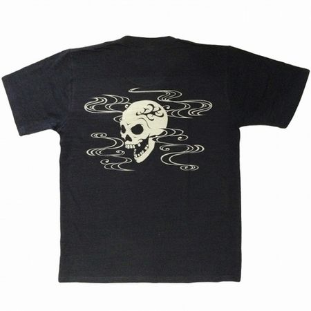 メンズTシャツ 髑髏(どくろ) 黒 M