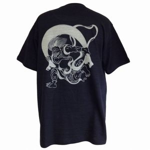 メンズTシャツ 風神 黒 M