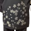 High-quality Tsumugi-woven Samue, Sakura, Black, M
