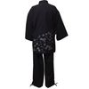 High-quality Tsumugi-woven Samue, Sakura, Black, M