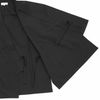 High-quality Tsumugi-woven Samue, Sakura, Black, M