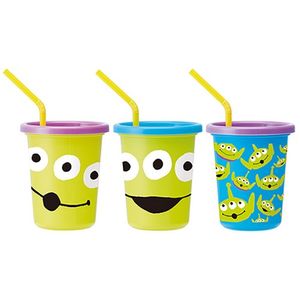 Tumbler with alien face straw three SIH3ST