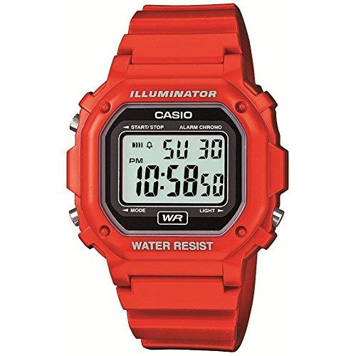 casio CASIO手錶標準的數字顯示紅色×黑色的F-108WHC-4AJF