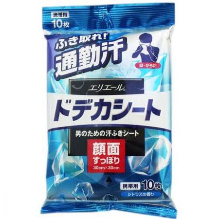 Elleair 男士十二烷基硫酸鈉紙巾，柑橘香味，便攜裝，10 片