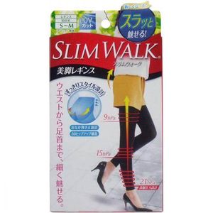 10 minutes slim walk Legs Leggings length black S-M size
