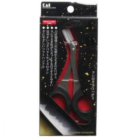 贝印关孙六修眉剪（附梳）HC-3531