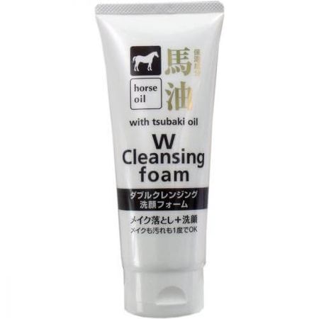 Horse oil double cleansing facial foam 130g