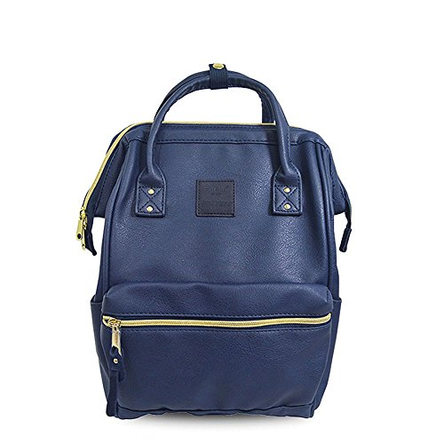 Anello japan leather bag navy blue
